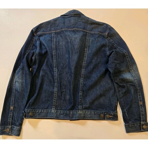 True Religion Mens Danny Denim Jacket XXXL 3X Large Blue Jean Jacket Pockets But - Picture 3 of 10